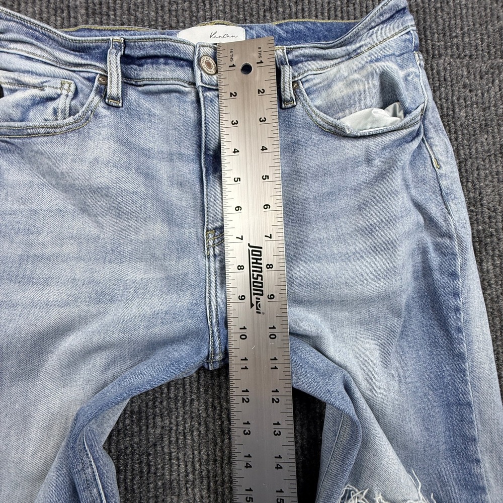KanCan Womens Size 10 Light Wash High Rise Straight Leg Jeans ST1709GT-1-SF - Picture 6 of 14